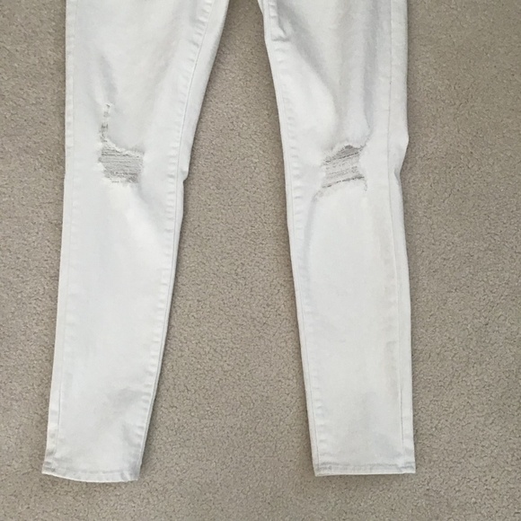 EMPYRE TESSA SKINNY WHITE DISTRESSED JEANS SIZE 7 - Picture 3 of 6